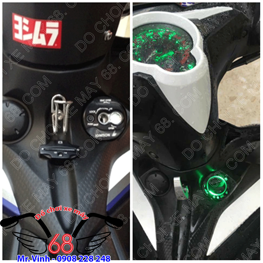 Hình ảnh: Khóa chống trộm chống cướp full chức năng độ cho xe Exciter 135 có mở yên điện giá rẻ tại shop 68 TPHCM Hình ảnh: Khóa chống trộm chống cướp full chức năng độ cho xe Exciter 135 có mở yên điện giá rẻ tại shop 68 TPHCM