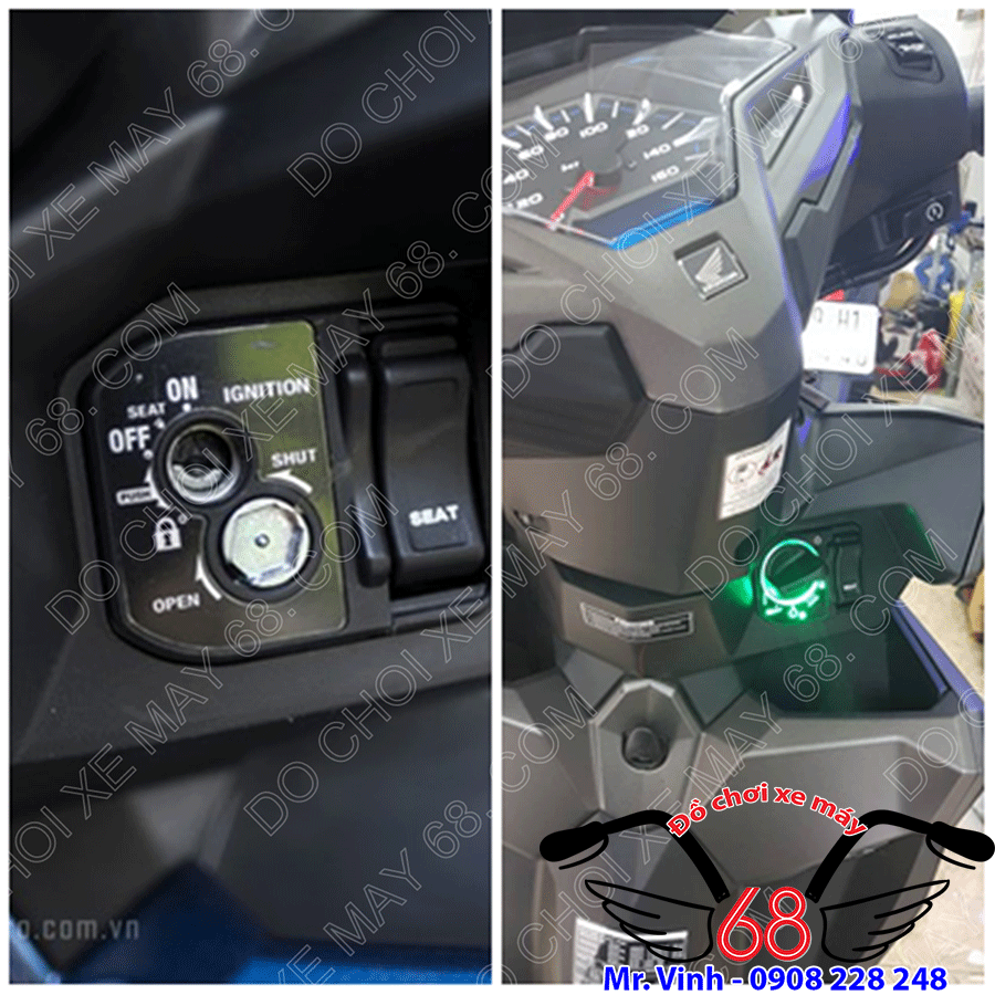 Hình ảnh: Smart key HONDA thông minh chính hãng chống trộm chống cướp full chức năng độ cho xe Vario giá rẻ tại shop 68 TPHCM Hình ảnh: Smart key HONDA thông minh chính hãng chống trộm chống cướp full chức năng độ cho xe Vario giá rẻ tại shop 68 TPHCM