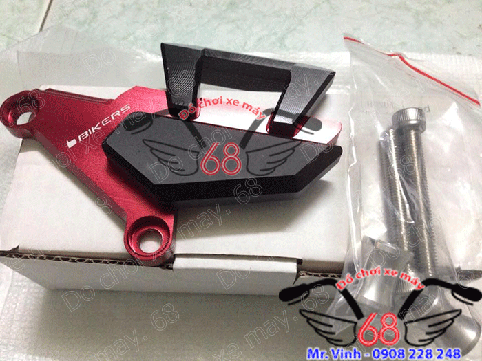 Hình ảnh: Pát bảo vệ heo dầu trước CNC độ cho SH màu đỏ đen giá rẻ chỉ có tại shop 68 TPHCM Hình ảnh: Pát bảo vệ heo dầu trước CNC độ cho SH màu đỏ đen giá rẻ chỉ có tại shop 68 TPHCM