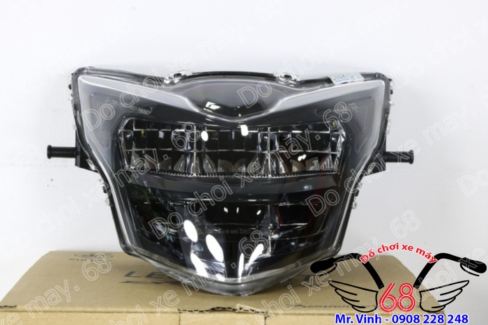 Hình ảnh: Đèn trước led 2 tầng màu đen rất ngầu độ cho Exciter giá rẻ tại shop 68 TPHCM Hình ảnh: Đèn trước led 2 tầng màu đen rất ngầu độ cho Exciter giá rẻ tại shop 68 TPHCM