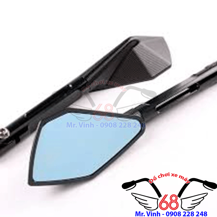 Hình ảnh: Kính chiếu hậu 5 cạnh nhỏ màu đen giá rẻ tại shop 68 TPHCM Hình ảnh: Kính chiếu hậu 5 cạnh nhỏ màu đen giá rẻ tại shop 68 TPHCM