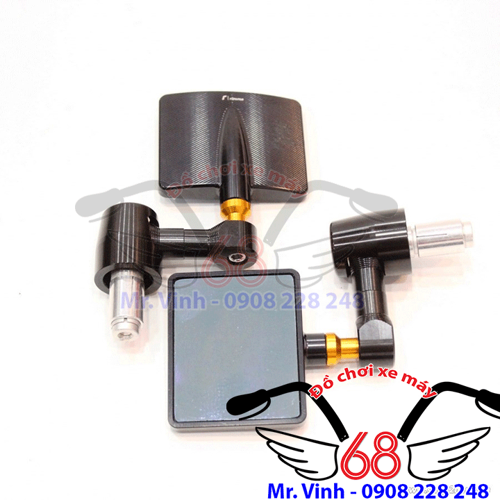 Hình ảnh: Gương chiếu hậu bắt gù tay lái hình vuông giá rẻ tại shop 68 TPHCM Hình ảnh: Gương chiếu hậu bắt gù tay lái hình vuông giá rẻ tại shop 68 TPHCM