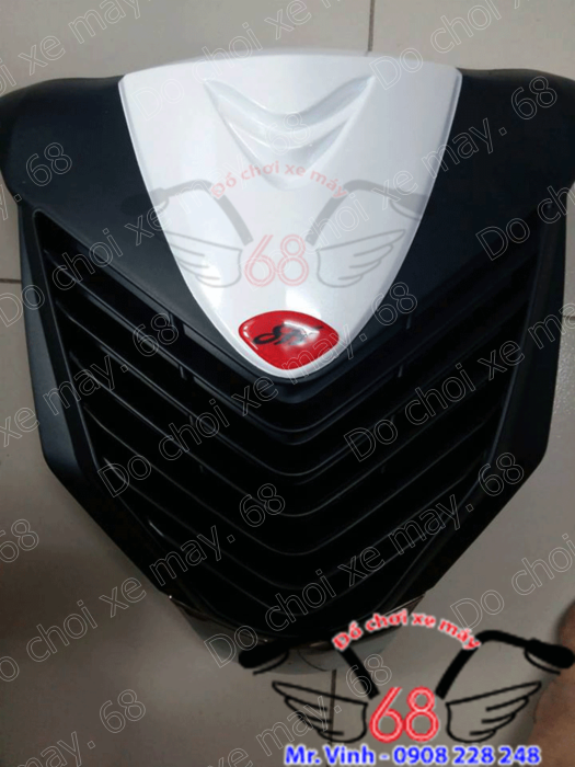 Hình ảnh: Mặt nạ SH độ lên xe SH Mode màu trắng đen cực chuẩn giá rẻ chỉ có tại shop 68 TPHCM