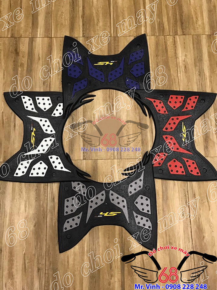 Hình ảnh: Thảm cao su lót chân đủ màu cho xe SH các đời giá rẻ tại shop 68 TPHCM Hình ảnh: Thảm cao su lót chân đủ màu cho xe SH các đời giá rẻ tại shop 68 TPHCM