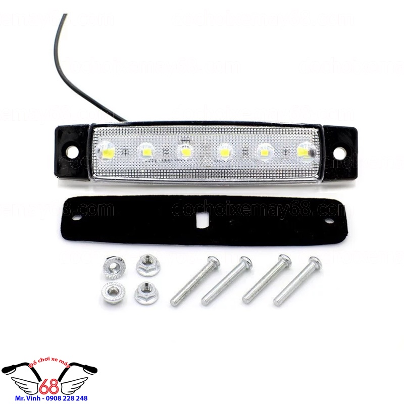 Hình ảnh: Đèn Led 6 bóng độ trong cốp xe máy Hình ảnh: Đèn Led 6 bóng độ trong cốp xe máy